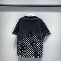 Louis Vuitton Men LVSE Monogram Gradient T-Shirt Cotton Regular Fit Black and White