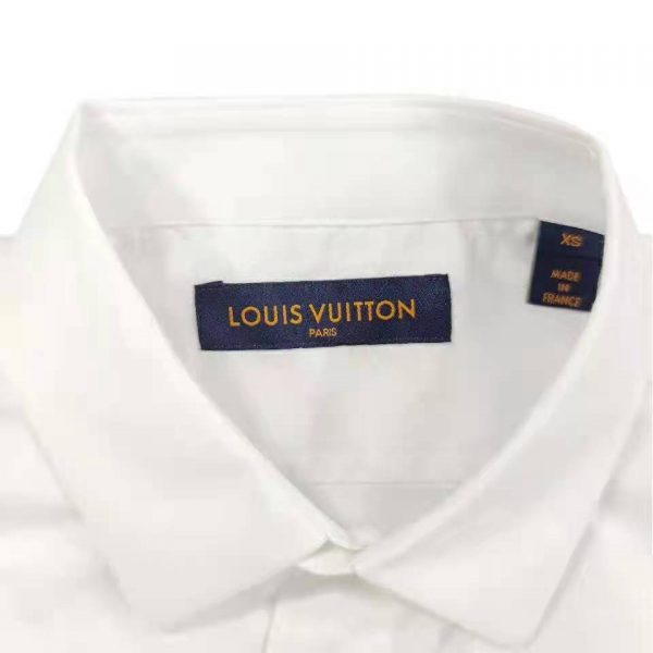 Louis Vuitton Men Multicolor Monogram Flowers Regular Shirt Cotton White (5)