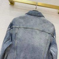 Louis Vuitton Men Staples Edition DNA Denim Jacket Cotton Indigo Regular Fit-Blue