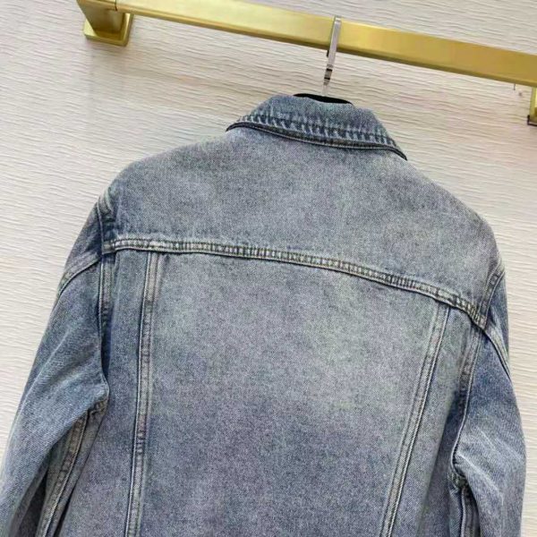 Louis Vuitton Men Staples Edition DNA Denim Jacket Cotton Indigo Regular Fit-Blue (11)