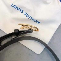 Louis Vuitton Unisex Neogram 30 mm Belt Anagramme Bombé Strap-Black