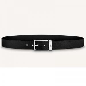 Louis Vuitton Unisex Pont Neuf 35 mm Belt Taiga Calf Leather-Black