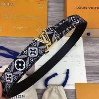 Louis Vuitton Unisex Since 1854 LV Iconic 30mm Belt Monogram Flowers 3 cm Width