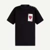 Louis Vuitton Women Game On Thread-Embroidered T-Shirt Regular Fit-Black