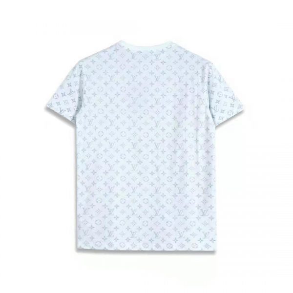 Louis Vuitton Women LV Escale Printed T-Shirt Monogram Cotton White Regular Fit (12)