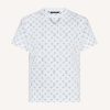 Louis Vuitton Women LV Escale Printed T-Shirt Monogram Cotton White Regular Fit