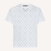 Louis Vuitton Women LV Escale Printed T-Shirt Monogram Cotton White Regular Fit