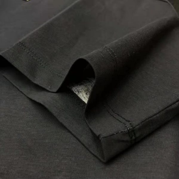 Louis Vuitton Women Layered Black T-Shirt Jersey Contrasting Peekaboo Monogram Print (4)