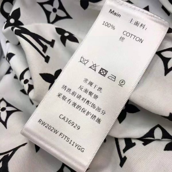 Louis Vuitton Women Layered Black T-Shirt Jersey Contrasting Peekaboo Monogram Print (5)