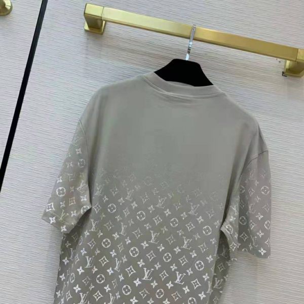 Louis Vuitton Women Monogram Gradient T-Shirt Cotton Grey (11)