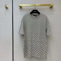 Louis Vuitton Women Monogram Gradient T-Shirt Cotton Grey