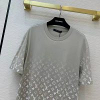 Louis Vuitton Women Monogram Gradient T-Shirt Cotton Grey