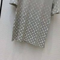 Louis Vuitton Women Monogram Gradient T-Shirt Cotton Grey