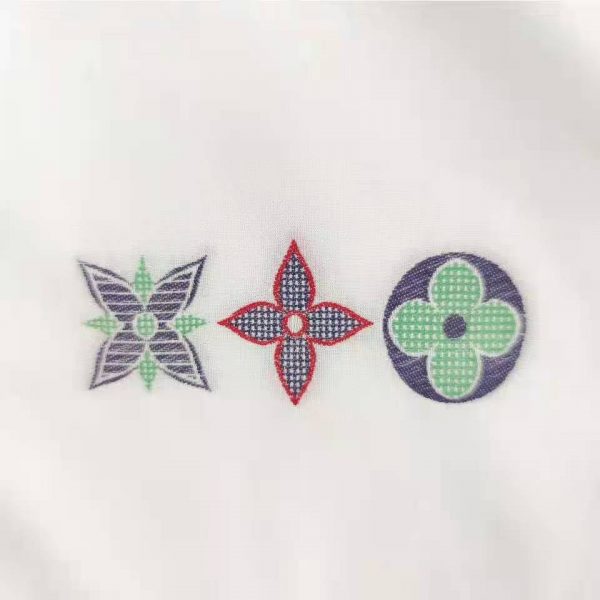 Louis Vuitton Women Multicolor Monogram Flowers Regular Shirt Cotton White (3)