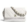 Chanel Women Large Flap Bag Lambskin & Gold-Tone Metal White