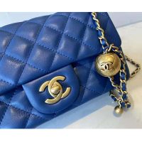 Chanel Women Mini Flap Bag Lambskin & Gold-Tone Metal Bluein & Gold-Tone Metal Blue (1)