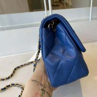 Chanel Women Mini Flap Bag Lambskin & Gold-Tone Metal Bluein & Gold-Tone Metal Blue (1)