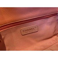 Chanel Women Small Flap Bag Lambskin & Gold-Tone Metal Coral