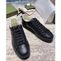 Gucci GG Men’s Ace GG Embossed Sneaker Black GG Embossed Leather