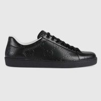 Gucci GG Men’s Ace GG Embossed Sneaker Black GG Embossed Leather