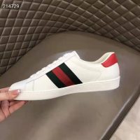 Gucci GG Unisex Ace Sneaker Cat Green Red Web Gucci Cat Embroidery (1)