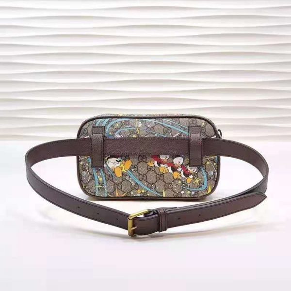 Gucci Unisex Disney x Gucci Donald Duck Print Belt Bag Leather Interlocking G (11)