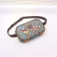 Gucci Unisex Disney x Gucci Donald Duck Print Belt Bag Leather Interlocking G