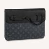 Louis Vuitton LV Men Pochette Steamer Monogram Eclipse Coated Canvas