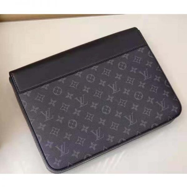 Louis Vuitton LV Men Pochette Steamer Monogram Eclipse Coated Canvas (14)