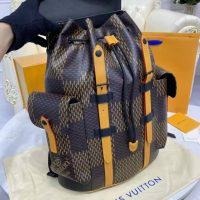 Louis Vuitton LV Unisex Christopher PM Giant Damier Ebene Monogram Coated Canvas