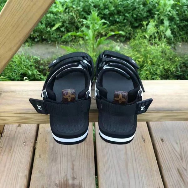 Louis Vuitton LV Women Arcade Flat Sandal Monogram Flowers LV Initials Black (6)