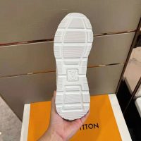 Louis Vuitton Men Run Away Sneaker White Mix of Materials Monogram Flowers