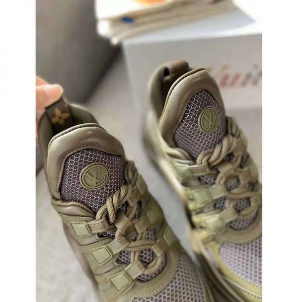 Louis Vuitton Unisex LV Archlight Sneaker Mix Materials LV Circle Monogram Canvas Green (10)