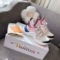 Louis Vuitton Women LV Archlight Sneaker Mix of Materials LV Circle Monogram Canvas