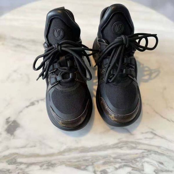 Louis Vuitton Women LV Archlight Sneaker Patent Monogram Canvas Technical Fabrics (10)