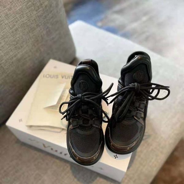 Louis Vuitton Women LV Archlight Sneaker Patent Monogram Canvas Technical Fabrics (3)