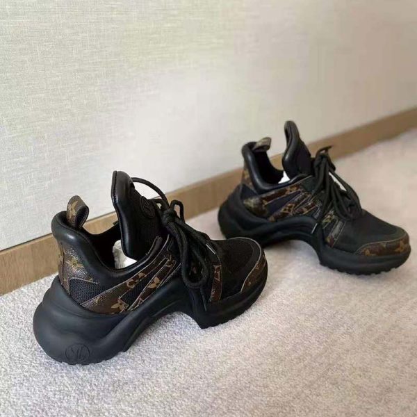 Louis Vuitton Women LV Archlight Sneaker Patent Monogram Canvas Technical Fabrics (6)