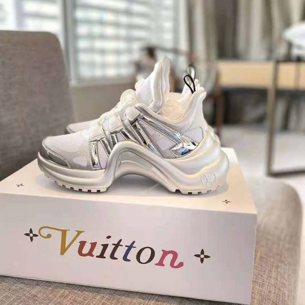 Louis Vuitton Women LV Archlight Sneaker Technical Fabric Bold Metallic Details (5)