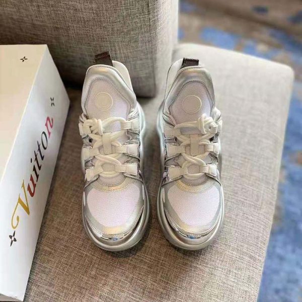 Louis Vuitton Women LV Archlight Sneaker Technical Fabric Bold Metallic Details (7)