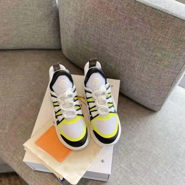 Louis Vuitton Women LV Archlight Sneaker Technical Fabric Monogram Canvas Yellow (4)