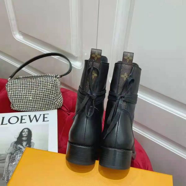 Louis Vuitton Women Metropolis Flat Ranger Calf Leather and Patent Monogram Canvas (11)