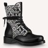 Louis Vuitton Women Since 1854 Metropolis Flat Ranger Jacquard Textile Calf Leather