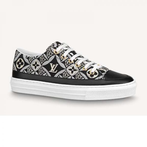 Louis Vuitton Women Since 1854 Stellar Sneaker Jacquard Textile Calf Leather Black