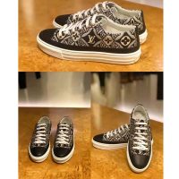 Louis Vuitton Women Since 1854 Stellar Sneaker Jacquard Textile Calf Leather Black