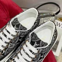 Louis Vuitton Women Since 1854 Stellar Sneaker Jacquard Textile Calf Leather Black