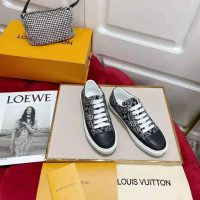 Louis Vuitton Women Since 1854 Stellar Sneaker Jacquard Textile Calf Leather Black