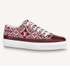 Louis Vuitton Women Since 1854 Stellar Sneaker Jacquard Textile Calf Leather Maroon