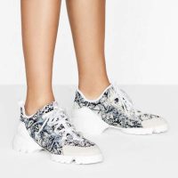 Dior Women D-Connect Sneaker Dior Zodiac Printed Technical Fabric