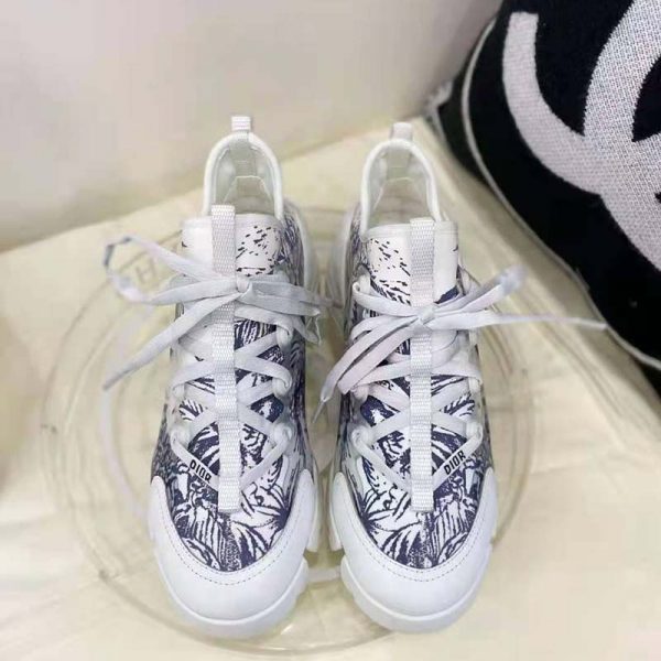 Dior Women D-Connect Sneaker Dior Zodiac Printed Technical Fabric (9)