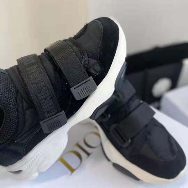 Dior Women D-Wander Sneaker Uber Black Dior Oblique Technical Fabric (9)